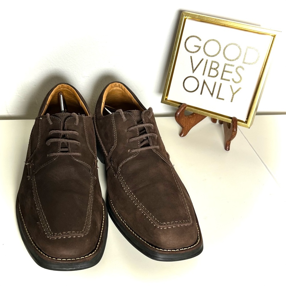 Sandro Moscoloni Brown Suede Derby Shoes Size 11 Great Condition